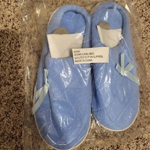 Women's blue slippers